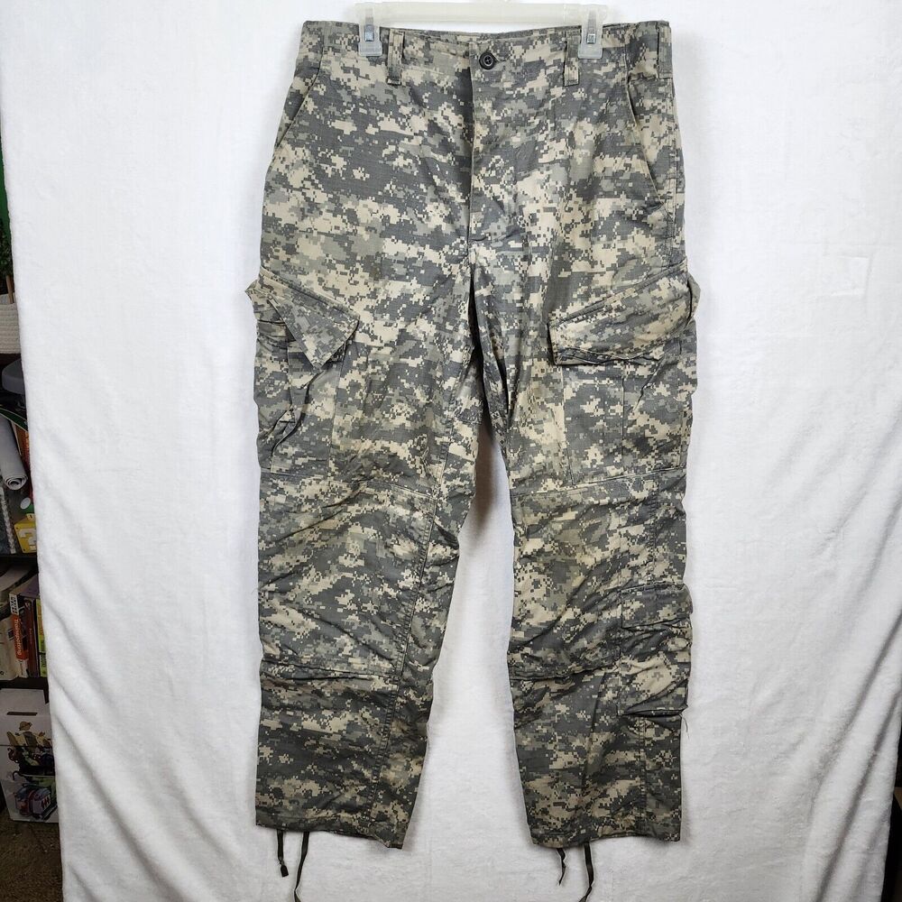 US Army Combat Uniform Trousers Pants Digital Camouflage Sz Medium Regular Cargo